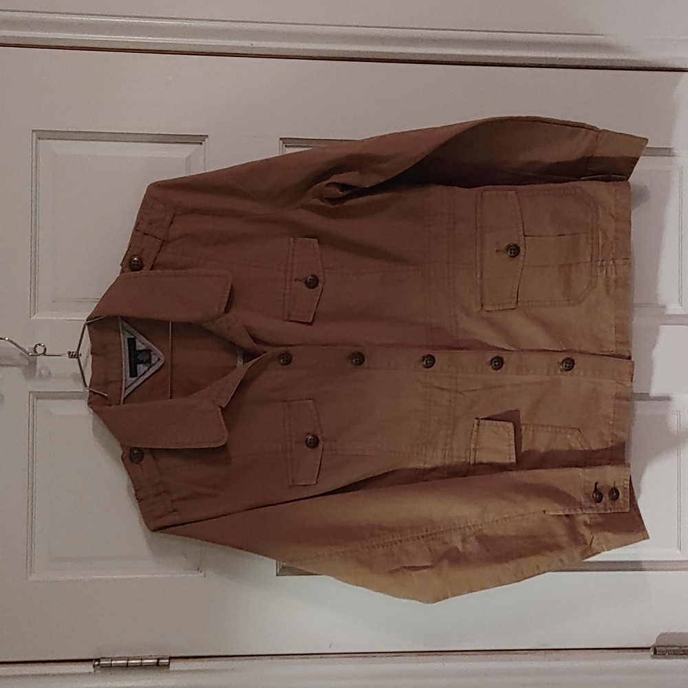 Women's Tommy Hilfiger XL Button Down Khaki Shirt Jacket